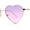 Gold Purple Pink, variant on Womens Classic Metal Rim Heart Shape Valentines Sunglasses Gold Brown