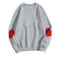 thumbnail image 5 of BLVB Long Sleeve Sweatshirts for Women Casual Crewneck Lightweight Pullover Tops Fall Fashion Trendy Clothes, 5 of 5