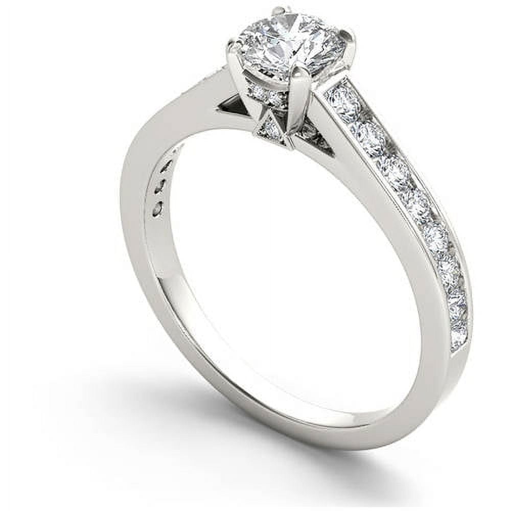 1-1/4 Carat T.W. Diamond Classic 14kt White Gold Engagement Ring