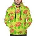 thumbnail image 2 of Bingfone Cartoon Turtles 1 Men's Drawstring Hoodie Long Sleeve Pocket Sweatshirts-X-Large, 2 of 6