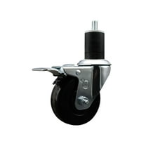 3-1/2 Inch Phenolic Swivel 1-3/4 Inch Expanding Stem Caster Total Lock Brake SCC