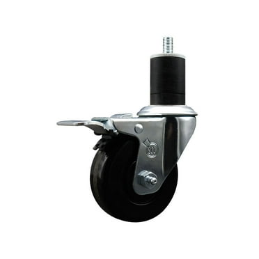 3-1/2 Inch Phenolic Swivel 1-3/4 Inch Expanding Stem Caster Total Lock Brake SCC