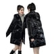 thumbnail image 4 of Chaqueta de algodón brillante no lavable, chaqueta de algodón para mujer, abrigo de invierno holgado de longitud media a larga, chaqueta de algodón, 4 of 6