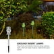 thumbnail image 2 of 4 unids solar energía lámparas decorativas jardín adornos diamante diseño lámparas blancas, 2 of 7