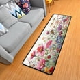 thumbnail image 2 of FREEAM Watercolor Flowers Non-Slip Runner Rug Area Rug Washable Rectangle Rug for Bedroom Living Room Bathroom Hallways Home Decor 72x, 2 of 7