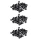 thumbnail image 1 of 150 piezas de goma negra de Pvc, tapa de extremo redondo Flexible, cubierta de pie redonda de 12mm, 1 of 5