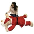thumbnail image 6 of Christmas Giant Stuffed Dog Wears Removable Santa Suit, 5 Feet Long Soft Lifesize Plush Puppy, 6 of 14