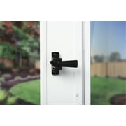Wright Products Steel Colonial Tie Down Push Button Door Latch for Screen and Storm Doors, Black