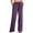 *Purple, variant on Coorders Womens Linen Pants with Pockets,Elastic Waist Women's Casual Lightweight Drawstring Pants,Women's Size Blue,Size L
