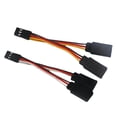 thumbnail image 5 of 5 Pcs JR/Futaba Style Servo 1 To 2 Y Harness Leads Splitter Cable Male To Female Extension Lead Wire for RC Models 7Cm, 5 of 6