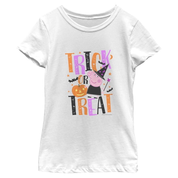 Girls Peppa Pig Halloween Trick-Or-Treat T Shirt