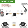 thumbnail image 3 of YAMATIC Kink Resistant 50 ft Pressure Washer Hose, 3200 PSI, M22 to 3/8" Quick Connect, 3 of 10