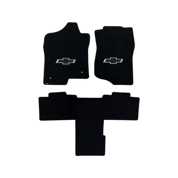 Lloyd Mats Custom Fit Floor Mats for Chevy Suburban 2011-2014 LogoMat 3Pc Set Second Row Captains Seats Charcoal