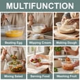 thumbnail image 5 of Soulgenix Mixing Bowls Set, 14-Piece Salad Bowls with Airtight Lids, Stackable Meal Prep Containers for Kitchen Mixing, Serving, Storage, Gradient Green, 5 of 7