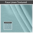 thumbnail image 3 of ZXNYH Linen Look Indoor/Outdoor Curtains, 105 x 95 Inch, Cream, Set of 2 Panels – Waterproof, Privacy, Sun Blocking Textured Grommet Curtains for Patio, Pergola, Porch, Deck, Lanai, and Cabana, 3 of 7