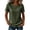 Army Green Tops for Women, variant on Petite Womens Striped T-Shirt Summer Casual Boho Top Vintage Crewneck Tee Short Sleeve Lightweight Shirts