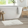 thumbnail image 2 of Clara Clark Set of 3 Absorbent Bath Mat Non-Slip Backing Rubber Bathroom Rugs, Large, 20x32, White, 2 of 6