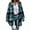 Green, variant on Womens Button Down Shirts, Mid-length Wool Blend Plaid Long Sleeve Shacket Jackets Orange Size XL