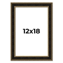 12x18 Frame Gold Antique Vintage Sold Wood Picture Frame | 1.75 Inch Moulding Width | Interior