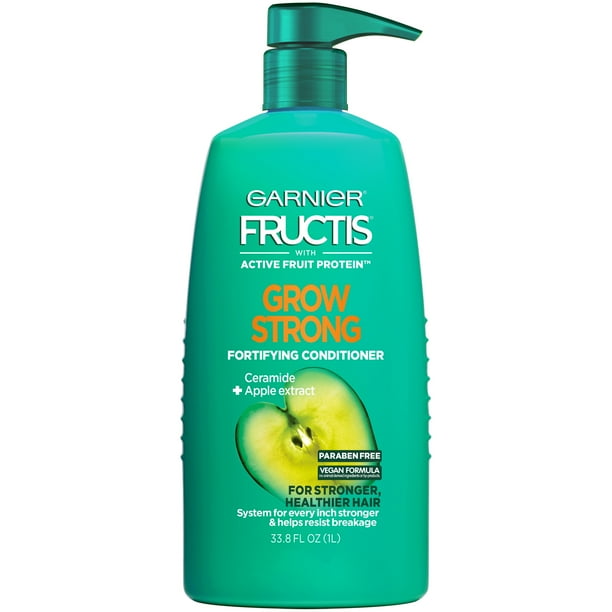 Garnier Fructis Grow Strong Conditioner, For Stronger, Healthier, Shinier Hair, 33.8 fl. oz