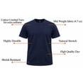 thumbnail image 3 of Styllion Big and Tall Mens Crew Neck Shirts - CRSS (Royalblue, 6XLT), 3 of 3