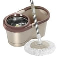thumbnail image 1 of Mop Bucket Kit Easy Wring Mop Rotating Mop Set  Tools Rotating Mop Bucket Set With Wringer Wet Dry Use Easy Wring Mop For Home Office Floor CleaningKhaki, 1 of 1