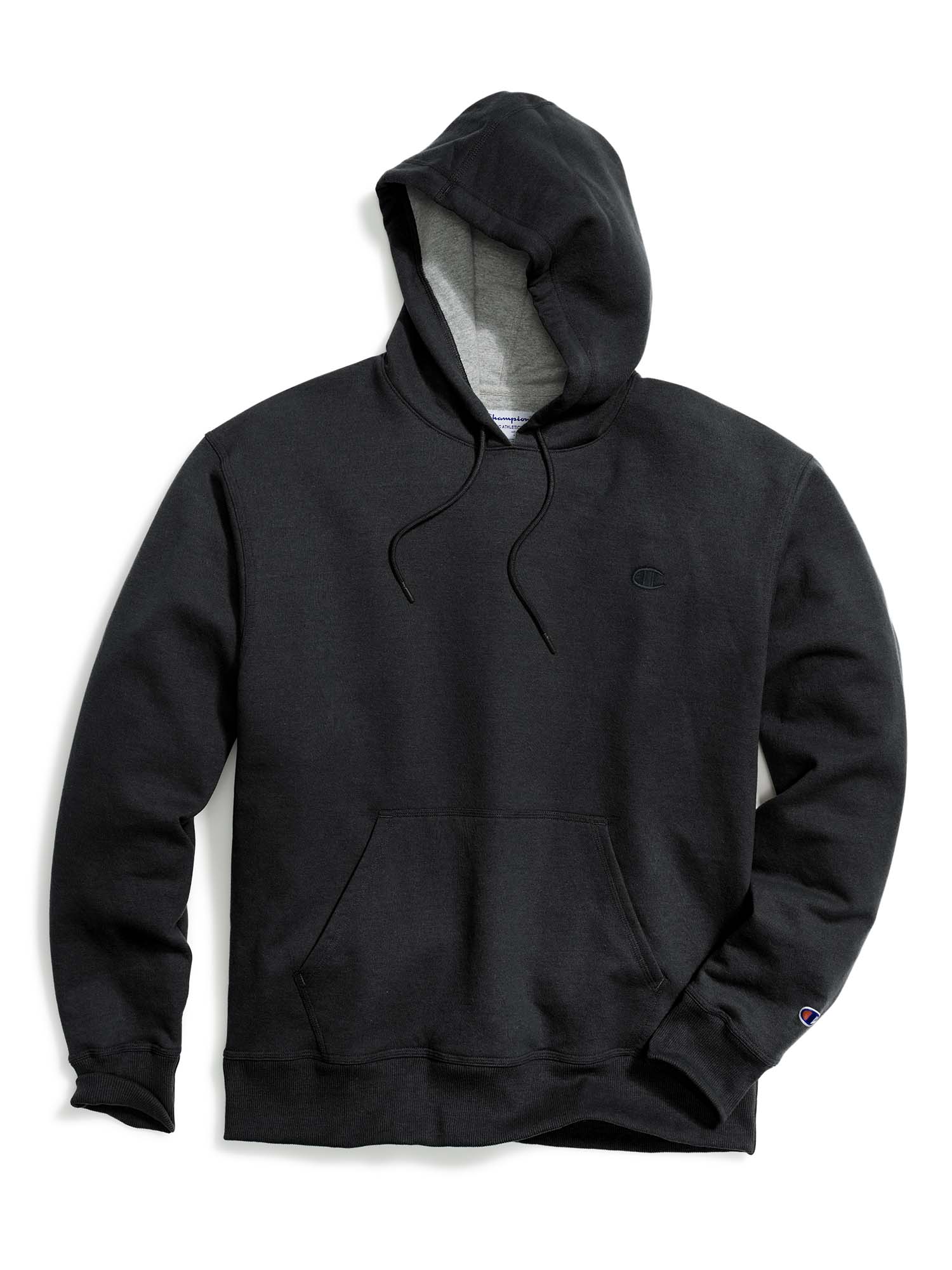 Champion Men's and Big Men's Powerblend Fleece C Logo Pullover Hoodie, up to Size 4XL - image 4 of 4