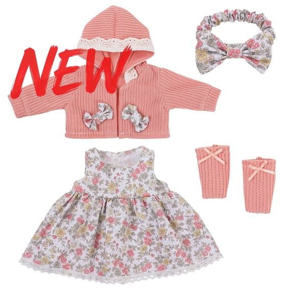 Reborn Doll Clothes for 18 inch Baby Dolls, Dolls Clothes Outfit Accessories Set for American Doll, Newborn Girl & Boy Pretend Play Christmas Birthday Gift for Toddlers 1-3 3-6, Under 10$ Dollar