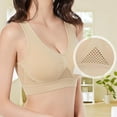 thumbnail image 3 of EFINNY Breathable Cool Liftup Air Bra,Padded Sports Bra for Women,Womens Underwear Breathable Large Size Snug Bras No Steel Ring, 3 of 8