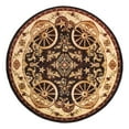 thumbnail image 3 of Unique Loom Pioneer Collection Area Rug - Missoula (7' 10" Round Black/Beige), 3 of 7