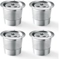 thumbnail image 1 of Lot de 4 Dosettes de Café K-Cup Réutilisables en Acier Inoxydable Compatibles avec la Cafetière Ninja CFP201 CFP301 DualBrew Pro Machine Filtre à Café Ninja Réutilisable, 1 of 5