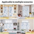 thumbnail image 5 of Blue Flower Kitchen Curtains Window Panels, Watercolor Floral Botanical Line Drawing Print Insulated Window Treatment Curtain, Grommet Curtains for Bedroom/Living Room/Bathroom, 2 Piece 52"Wx72"L, 5 of 8