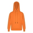 thumbnail image 3 of Manyakai Boys Girls Long Sleeve Hoodie Top Basic Pullover Hooded Sweatshirt Activewear Sports Clothes Orange 120, 3 of 8