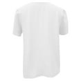 thumbnail image 5 of MIXUE Boho Tops For Women Summer Knit Solid Color V Neck Short Sleeve Casual Tshirts Outwear,White,XL, 5 of 5