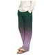 thumbnail image 1 of Pantalones de pijama largos de poliéster para hombre, informales, con estampado a cuadros, holgados y deportivos., 1 of 4
