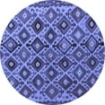 thumbnail image 1 of Ahgly Company Machine Washable Indoor Round Persian Blue Traditional Area Rugs, 7' Round, 1 of 4