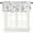 Gray, variant on Blue Leaf Valances for Windows Farmhouse Kitchen Curtains Valances Rod Pocket Valance Curtains for Kitchen Windows Modern Botanical Foliage Plant Country Flower Window Valances for Bathroom 42"x12"