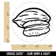 thumbnail image 2 of Pecan Nut Drawing Self-Inking Rubber Stamp Ink Stamper - Sky Blue Ink - Small 3/4 Inch, 2 of 7