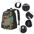 thumbnail image 4 of Daiia Rich Fish Backpack for Men and Women -Durable Backpack Large Capacity, Water-Resistant Bag with Adjustable Straps and Laptop Compartment, 4 of 9