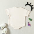 thumbnail image 2 of Gibobby Ropa Para Bebe con estampado de dinosaurio de dibujos animados de manga corta para niños y niñas, monos para recién nacidos, ropa(Beige, 6-12 Meses), 2 of 5