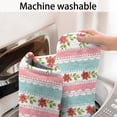 thumbnail image 5 of Pioneer Flower Floral Print Pattern Bathroom Rugs Mat, Non Slip Microfiber Bathroom Rug with Rubber Backing, Soft Mats for Bathroom Floor Tub Shower, 24"x60", 5 of 5