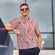 thumbnail image 4 of Fotbe Flamingos Camiseta Polo de Golf para Hombre con Estampado – Camisa Deportiva Transpirable con Cuello Abotonado-X-Large, 4 of 6
