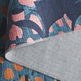thumbnail image 5 of SAFAVIEH Tacoma Brittania Floral Machine Washable Runner Rug, Navy/Green, 2'6" x 8', 5 of 10