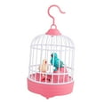 thumbnail image 4 of Juguete electrónico de jaula de pájaros de simulación, Mini juguete de pájaro cantando, juguetes musicales, pájaro eléctrico con Control de voz para Rosa, 4 of 8