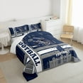 thumbnail image 3 of jejeloiu Boys Sport Game Bedding Comforter Set,Rugby Football Gamer Twin Comforter Sets,Gray Blue Bedding Set For Boys,Ultra Soft Home Decor Reversible,2pcs, 3 of 8