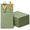Sage Green-75, variant on 150 White Linen-Feel Disposable Paper Guest Hand Towels with Flatware Pocket