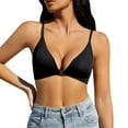 thumbnail image 2 of Pavied Push Up Bra Front Closure Bras Seamless Bras Womens Bra Compression High Support Bra For Womens Every Day Wear Comfortable High Elasticity Soft Bra Backless Bra Plus Size Bra Black L, 2 of 6