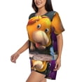 thumbnail image 2 of Lsque Pikmin Women's Short-Sleeved Pajama Set - 2 Piece Soft and Lightweight Sleepwear Set-Large, 2 of 9