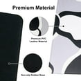 thumbnail image 2 of Gaming Laptop Mouse Pad 31.5 x 15.7in, Extended XL Mousepad with Anti-Slip Base,Waterproof Leather Computer Desk Mat, Black White Big Large Keyboard Pad for Home and Office, 2 of 5