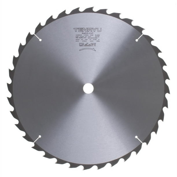 Tenryu RS40536CBN 16" RapidCut Industrial Saw Blade 36T 1" Arbor
